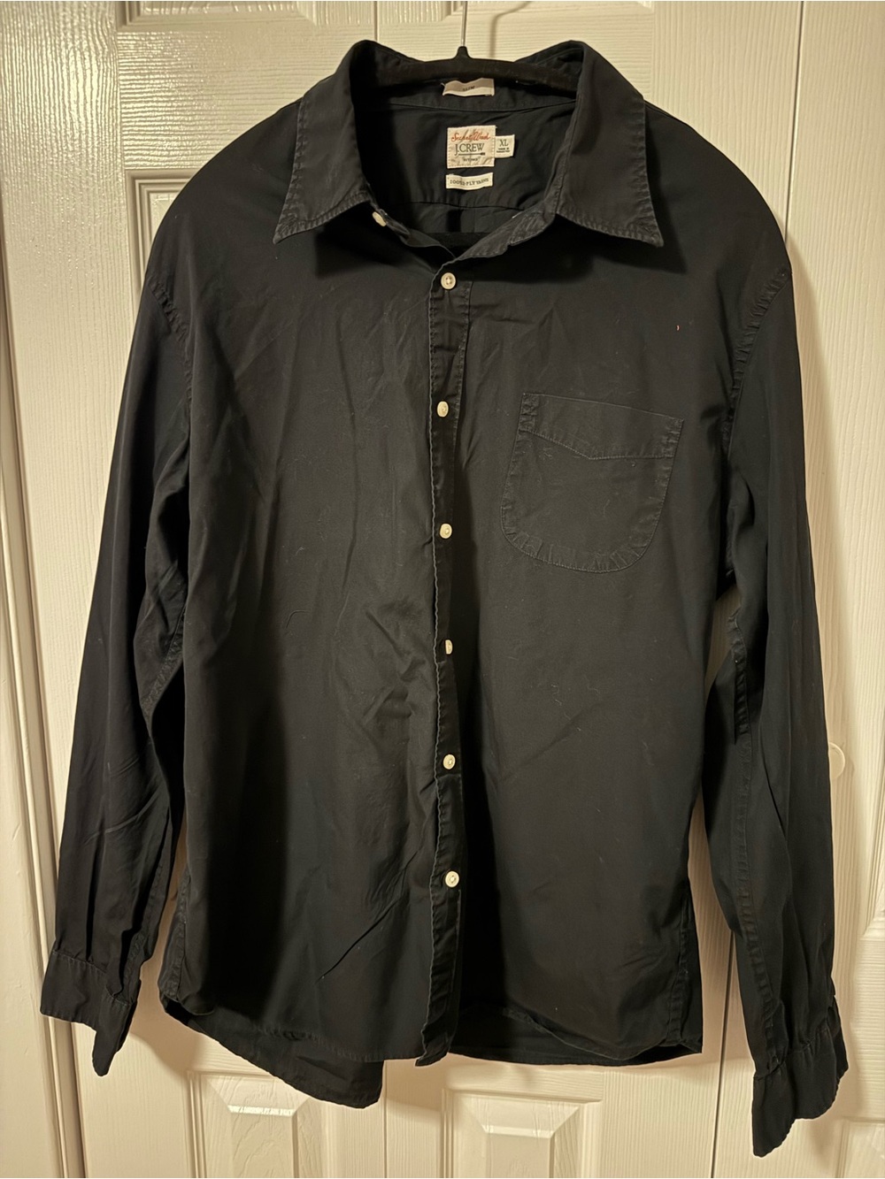J.Crew Secret Wash Slim-Fit Black Button-Down Shirt – Men’s XL